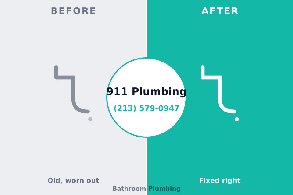 Before and after: plumbing company Hatboro, PA